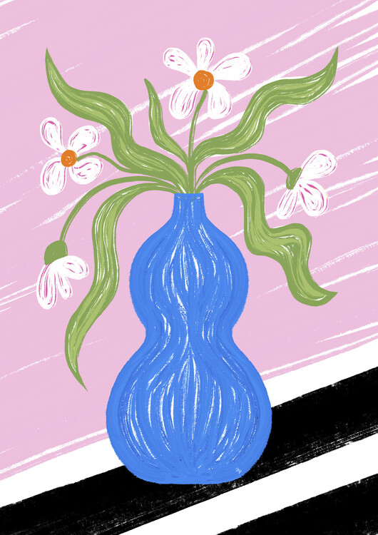 Плакат Blue Vase