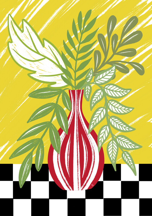 Canvas Print Bold Vase
