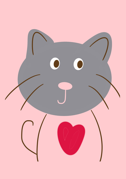 Plakát Curious Cat