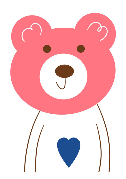 Plakát Pink Bear