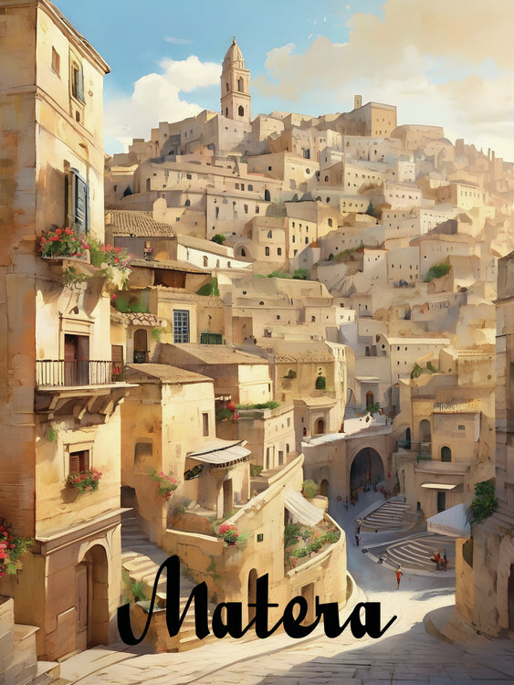 Plakát Matera Italy