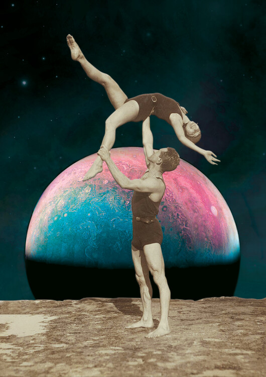 Poster Dancers in the moon