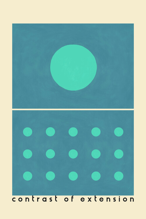 Póster Color contrast: extension