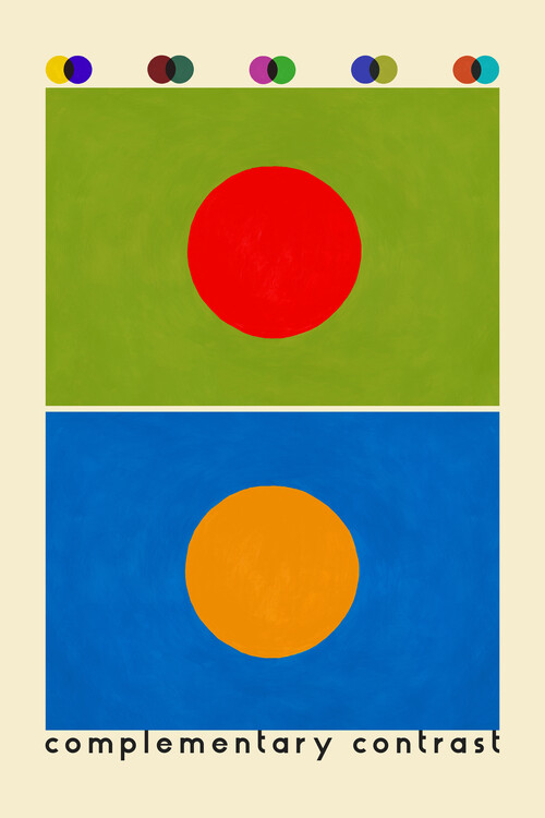 Canvas Print Color contrast: complementary contrast