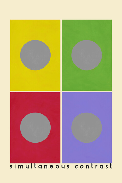 Poster Color contrast: simultaneous contrast