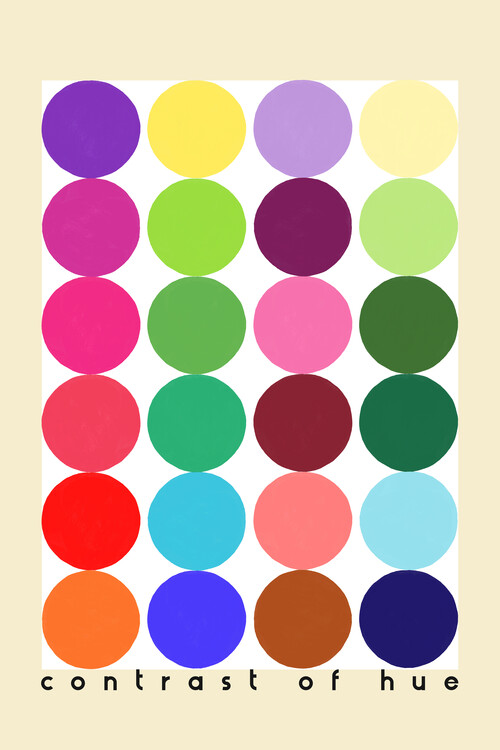 Poster Color contrast: hue