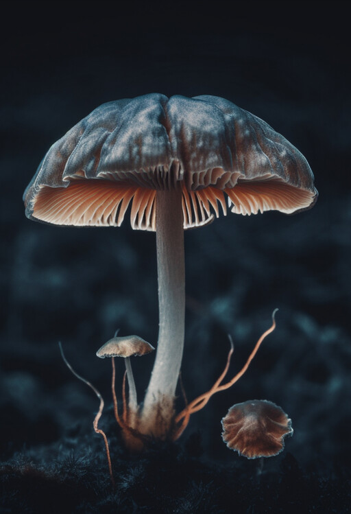 Poster Translucent Mushroom