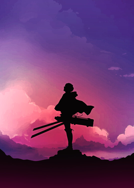 Plakát Anime Silhouette