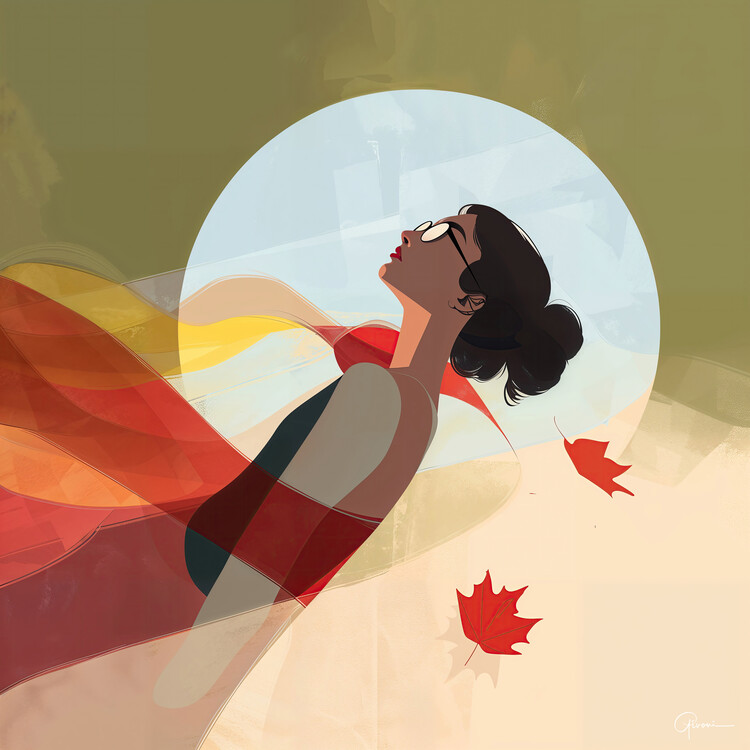 Плакат Autumn  Girl