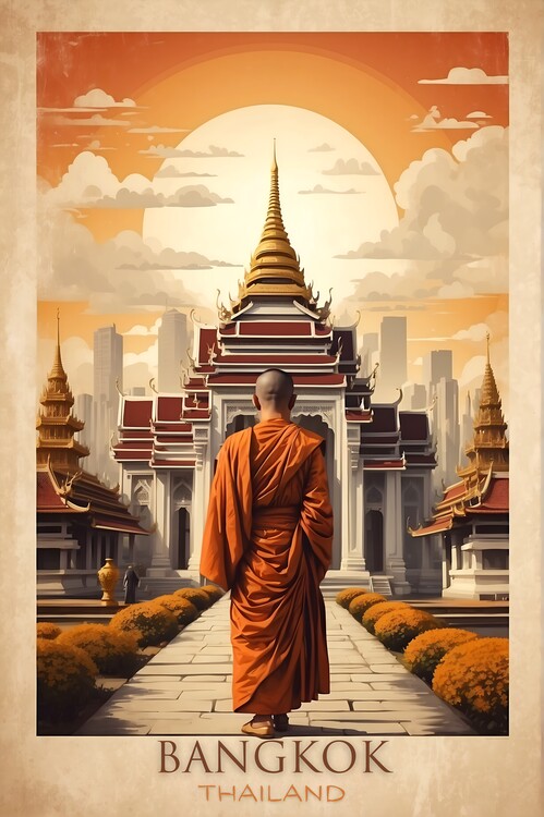 Poster Memories of Siam: Vintage Bangkok City Poster