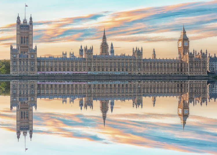 Poster Big Ben Reflection