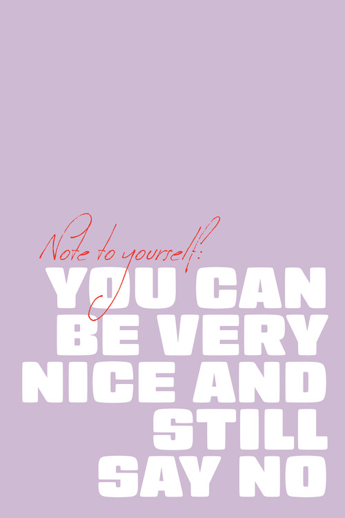 Poster Malou Studio - You can be very nice