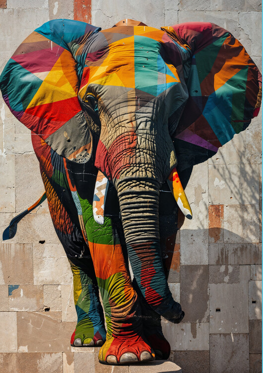 Poster Elephant pop art