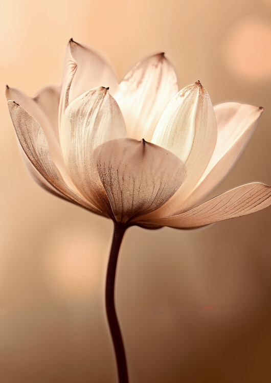 Poster beige flower