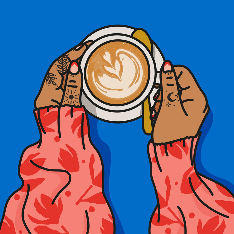 Poster Morning coffee