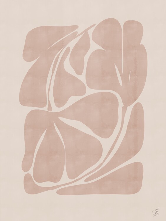 Poster Beige Abstract