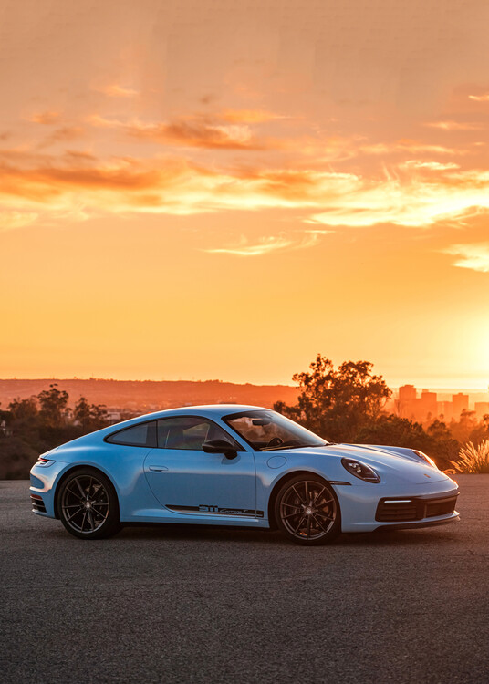 Plakat late afternoon Sport Race Car