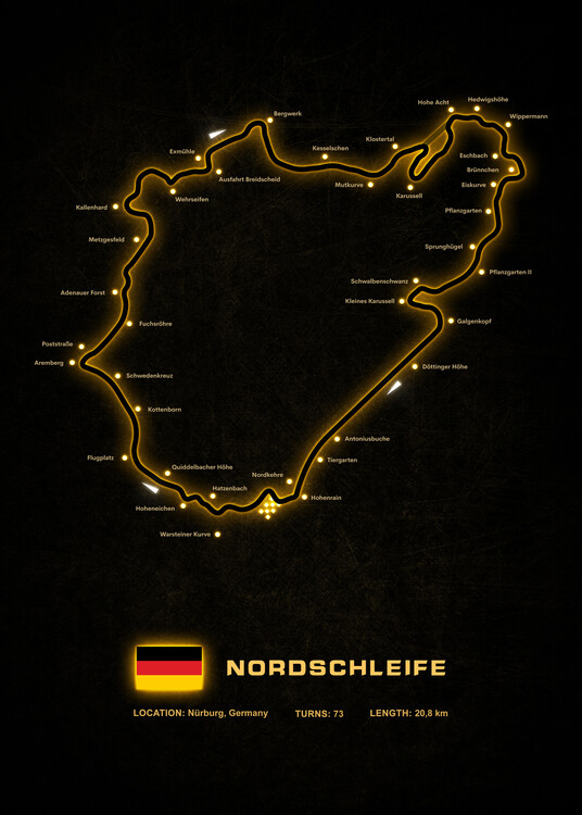 Poster Nurburgring Circuit