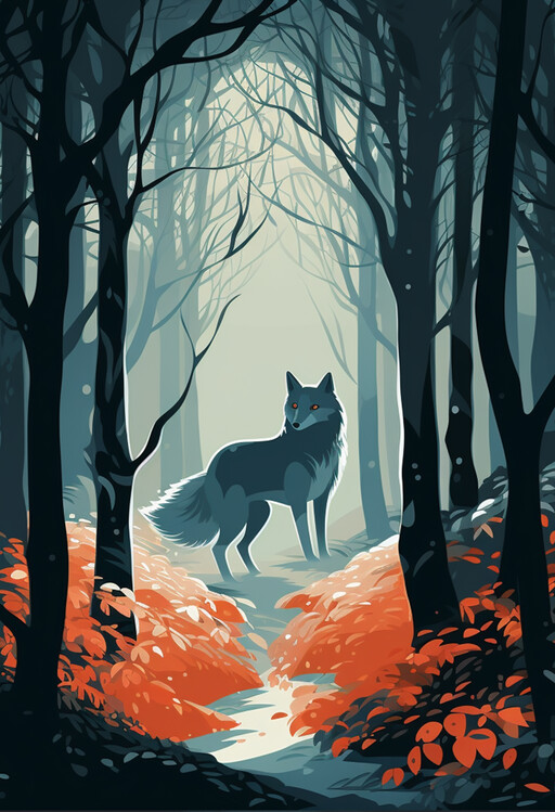 Poster The Fox from the Dark Forest