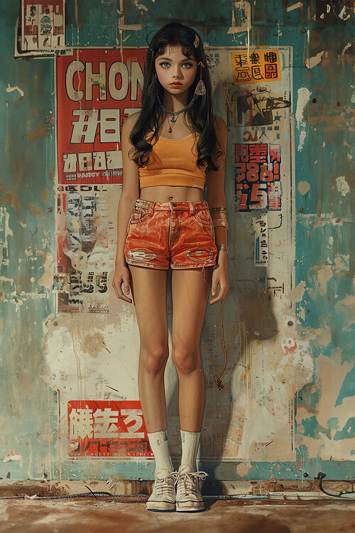 Плакат Retro Girl