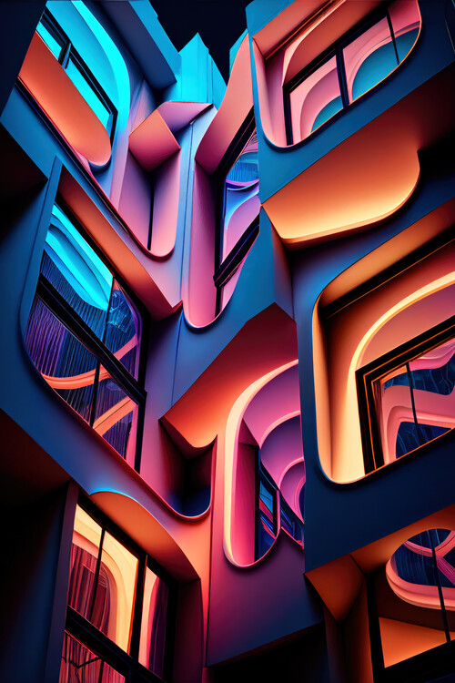 Plakat Futuristic architecture