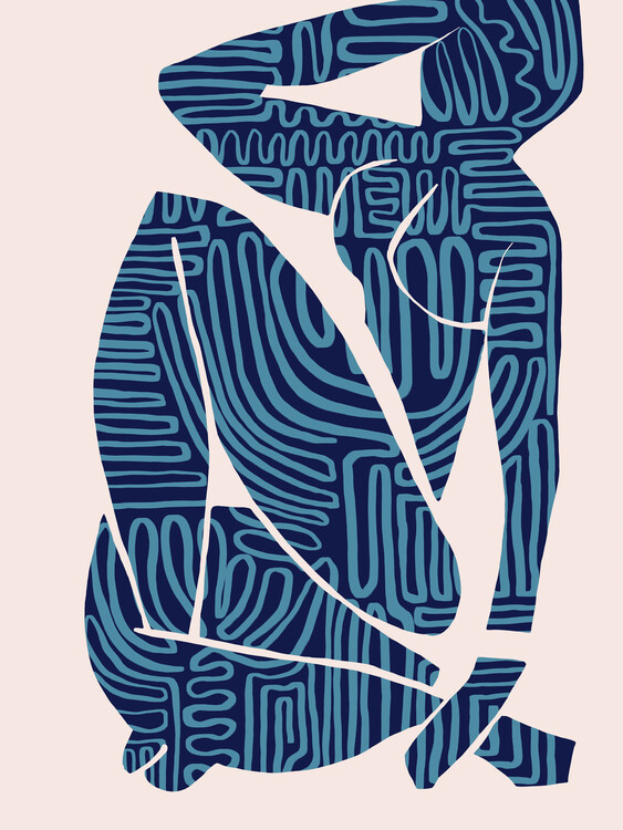 Póster Woman in blue II