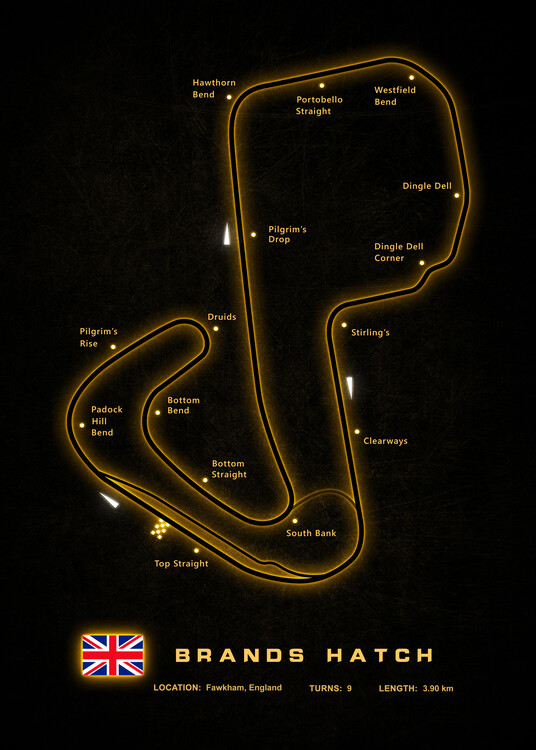 Poster Brands Hatch Circuit