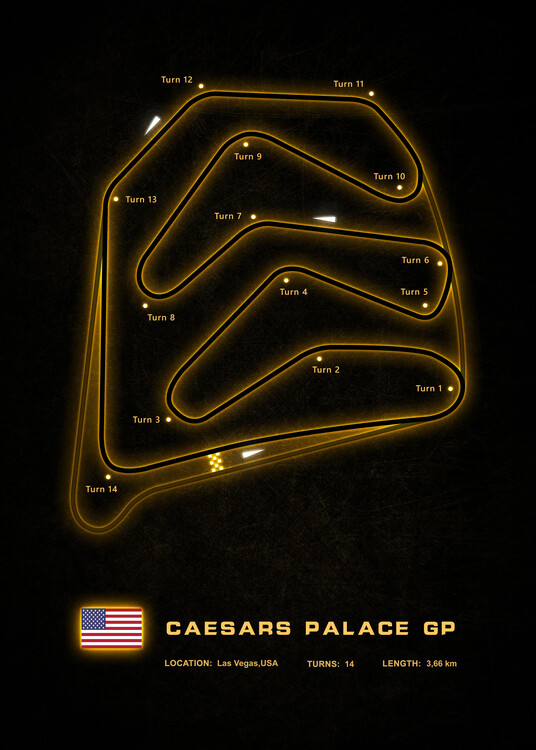 Poster Caesars Palace GP