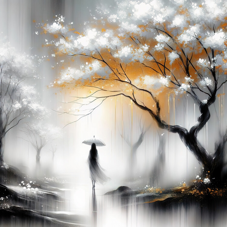 Poster A walk in the Japan garden