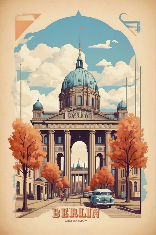 Poster Berlin Vintage Poster: A Glimpse into the Past