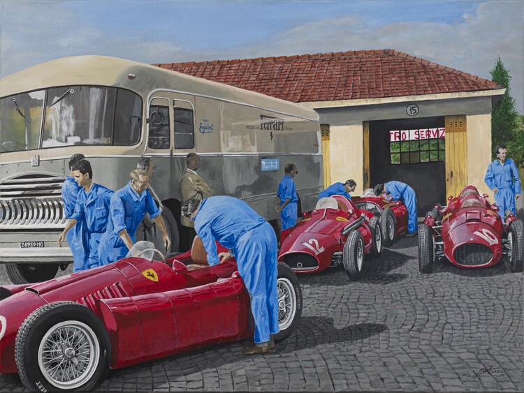 Poster Italian GP 1955