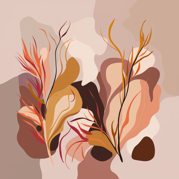 Poster Abstract Flowers