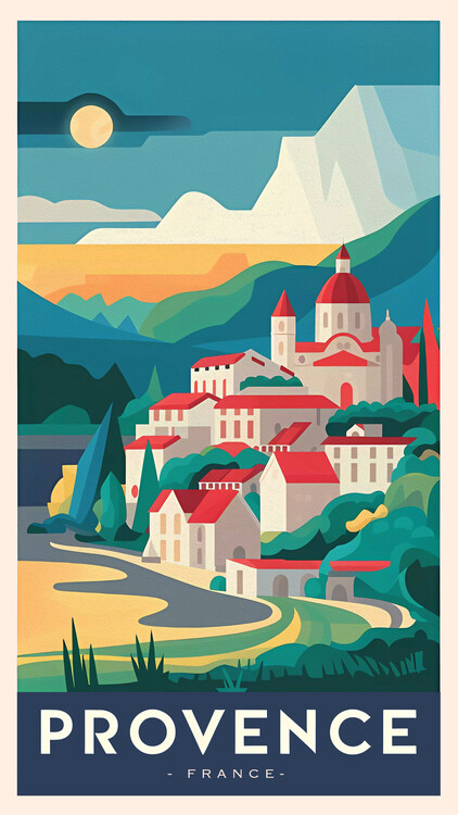 Poster Travel to PROVENCE in France : A Rural Romance