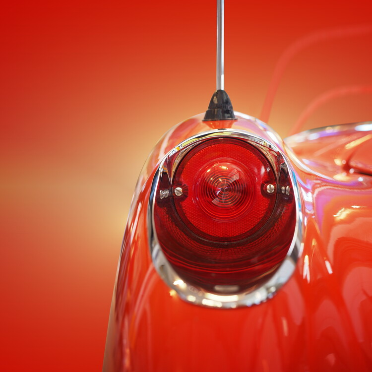 Levně Plakát, Obraz - US classic car 1957 corvette, Beate Gube, 40 × 40 cm
