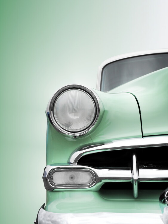 Poster US classic car 1954 Bel Air Powerglide