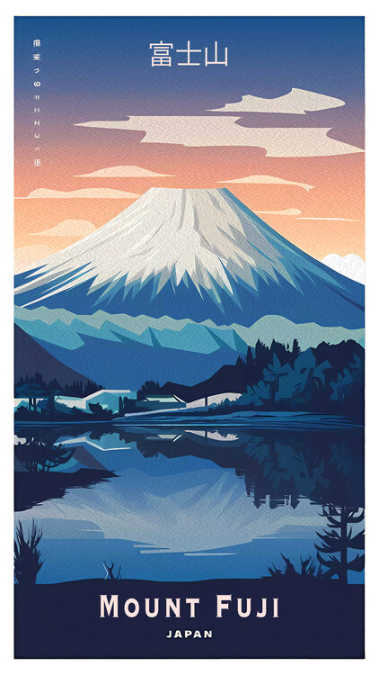 Poster Travel to MOUNT FUJI in Japan : Sacred Summit Peak
