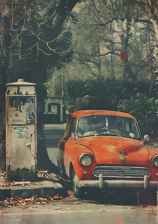 Poster Vintage Car Retro Poster