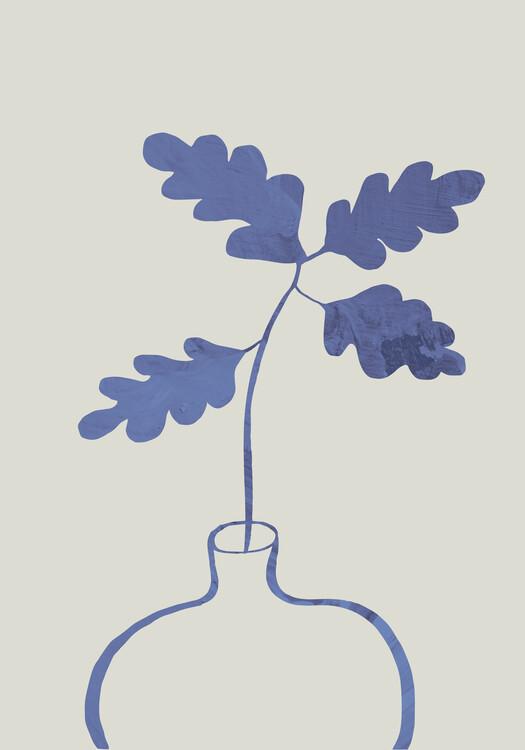 Póster Blue Oak Plant