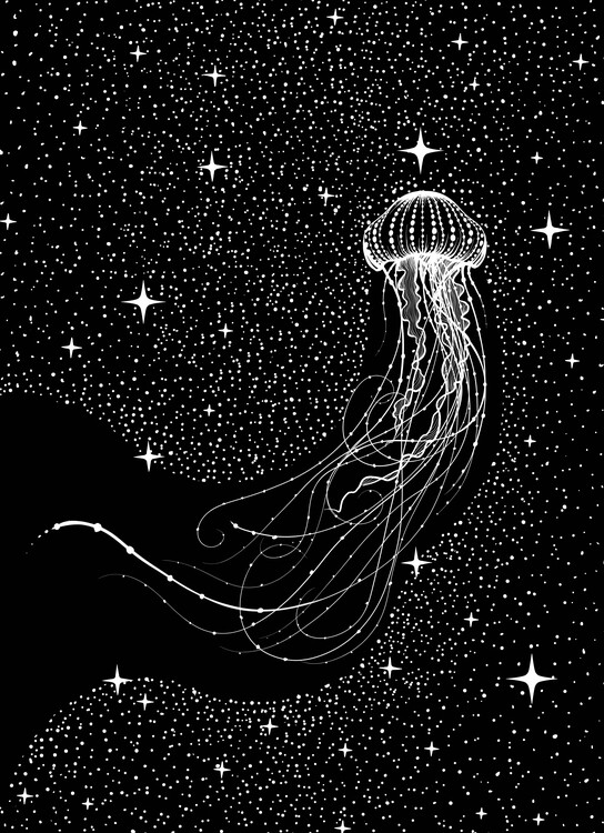 Poster Starry Jellyfish