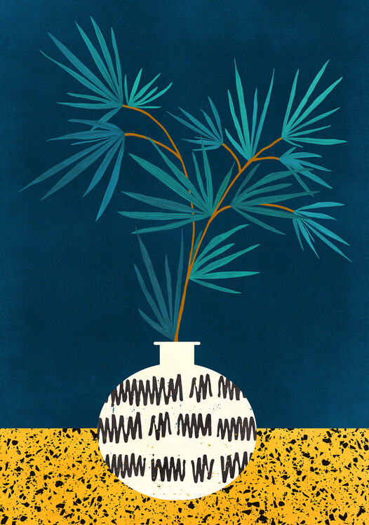 Levně Plakát, Obraz - Night Palm, Kristian Gallagher, 26.7 × 40 cm