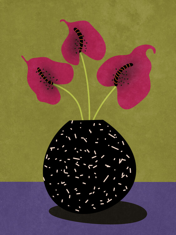 Poster Nice flowers in vase