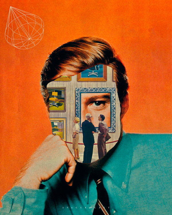 Plakát Robert Redford collage