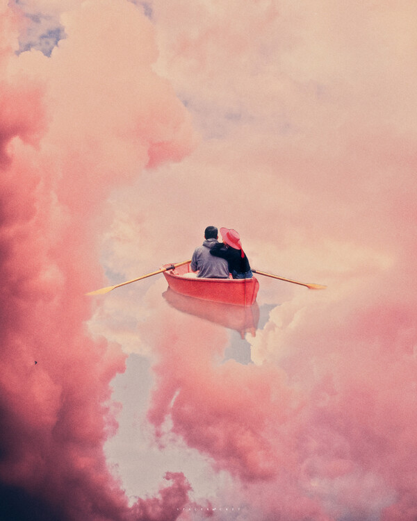 Poster Pink sailing