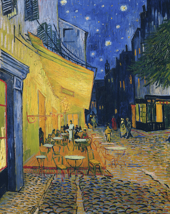 Canvas Print Cafe Terrace at Night