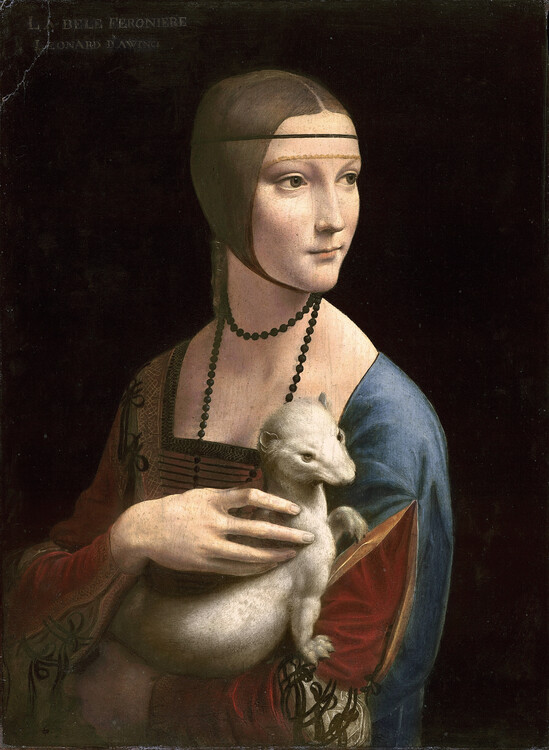 Poster The Lady with the Ermine (Cecilia Gallerani), c.1490