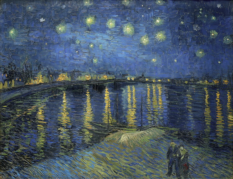 Canvas Print Starry Night over the Rhone