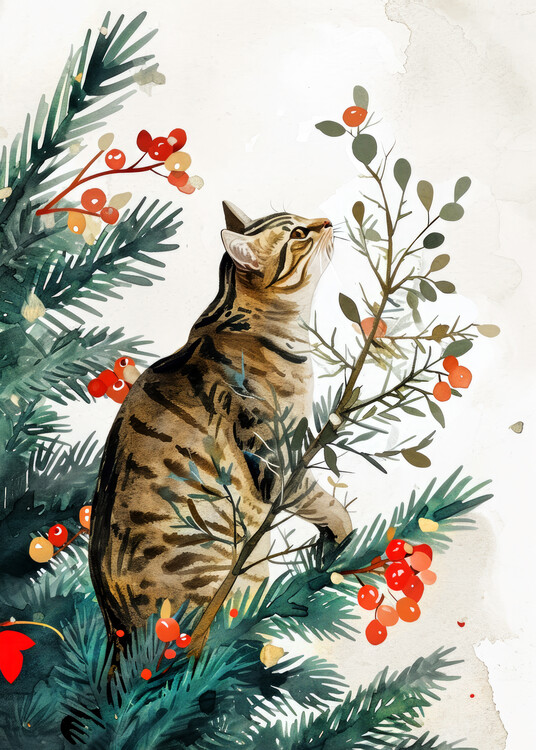 Levně Plakát, Obraz - Cats life 11, Justyna Jaszke, 30 × 40 cm