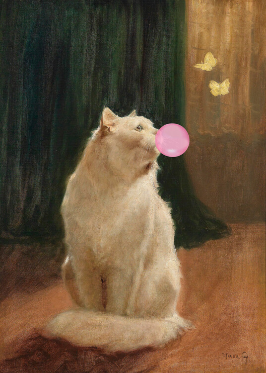 Poster Bubble Gum and Cat