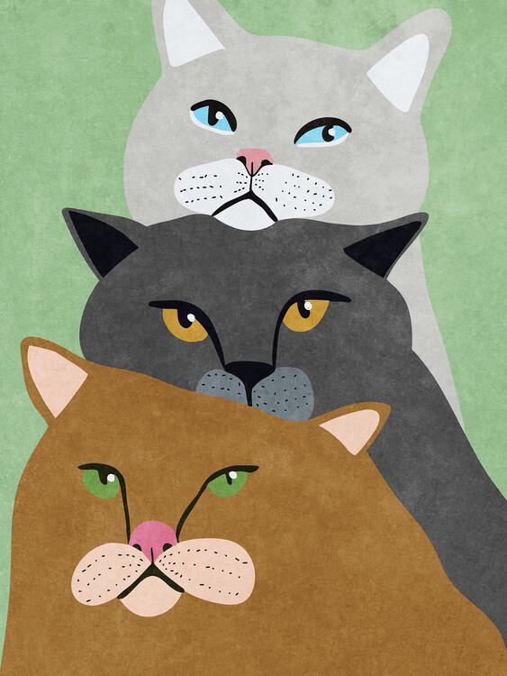 Poster Cat Trio