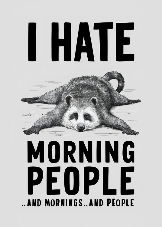 Poster I Hate Morning People